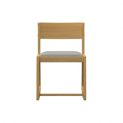 2 Position Wooden Chair With Upholstered