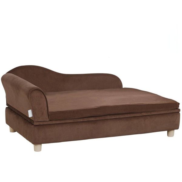 Luxury Pet Couch for Large Dogs – Brown Bed